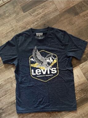 Levi's Navy Graphic Eagle Crest Short Sleeve Tee